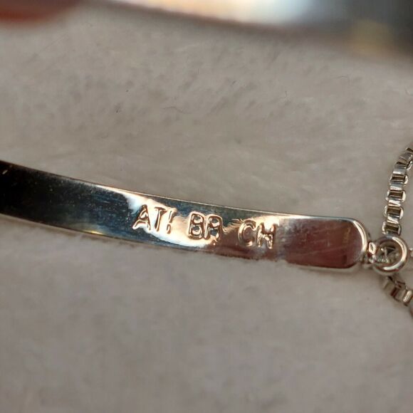 Silver Tone Slide Adjuster Faith Bracelet - Picture 5 of 6